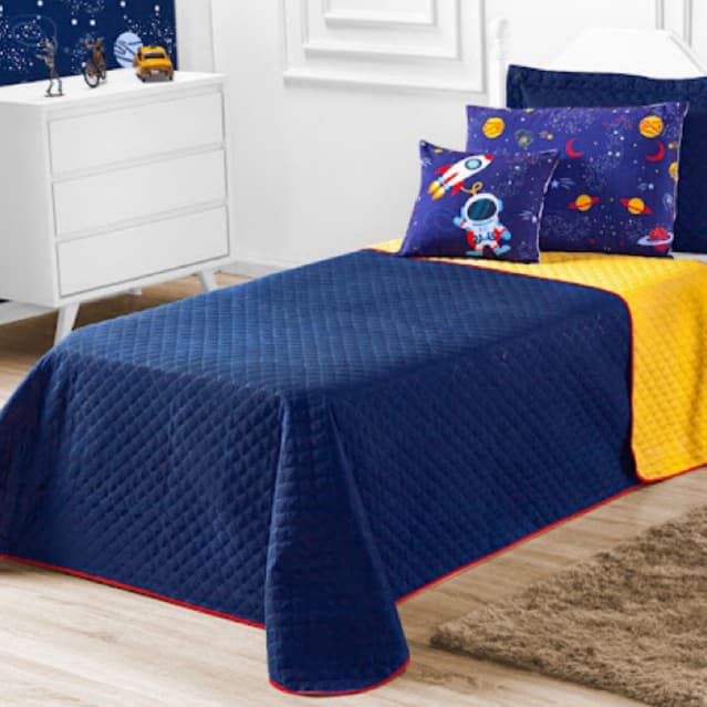 Cobre Leito Astronauta Solteiro 1,88m x 0,88cm – 05 Peças