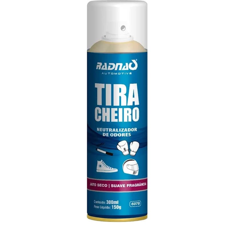 Tira Cheiro Spray Radnaq 300ml - Elimina Odores, Suor e Frescor Duradouro