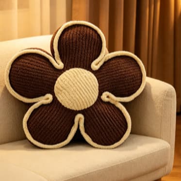 Almofada Flor Macia 50x50cm Versátil, Decoração para Sofá Sala Cama, Funciona Também Como Colchonete para Pet Pequeno