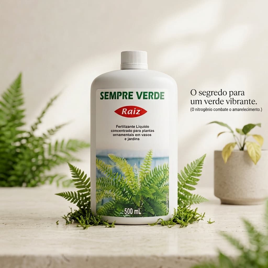 Fertilizante Sempre Verde RAIZ 500ml Fertilizante para Plantas e Flores Líquido Concentrado