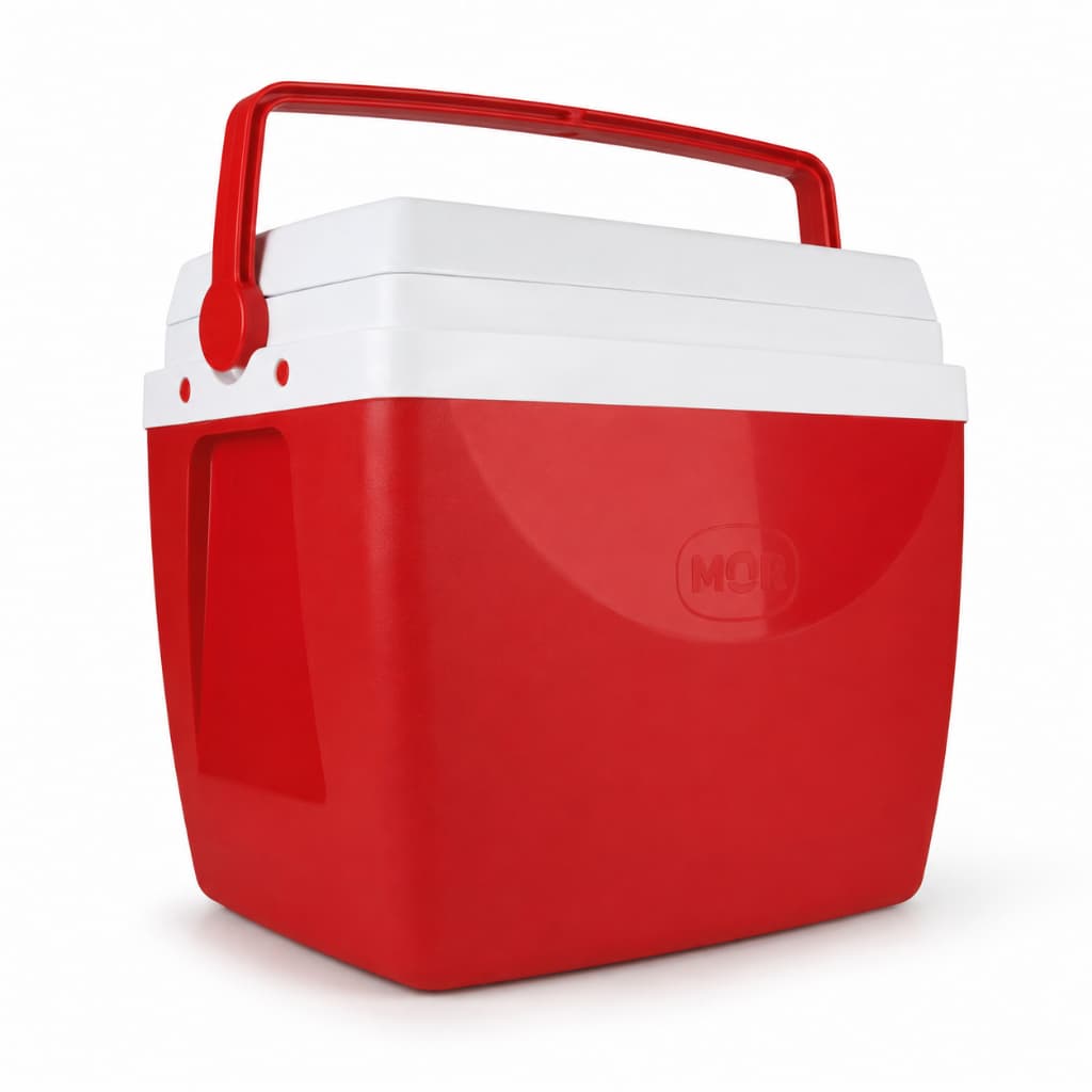 Caixa Térmica Mor 34L com  isolamento térmico duplo -Cooler Viagem Praia Piscina Camping c/ Porta Copos cabe 50 Latas