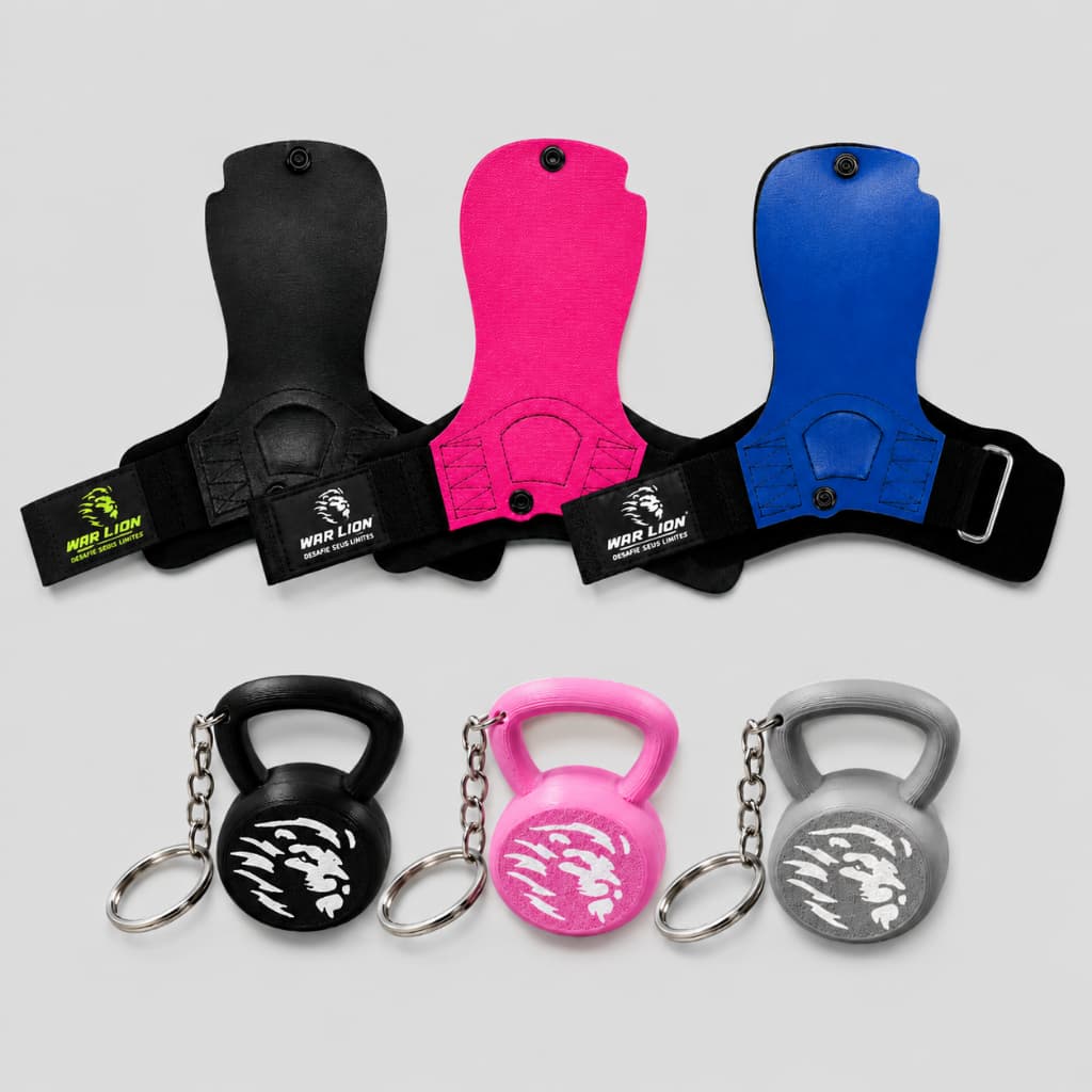 Kit Grip Crossfit + Chaveiro Porta Aliança | Grip Crossfit Musculação Premium | Kit Grip Crossfit + Kettlebell