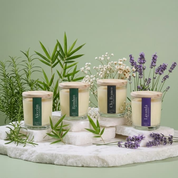 Vela Aromática Artesanal Premium - Coleção CLASSIC