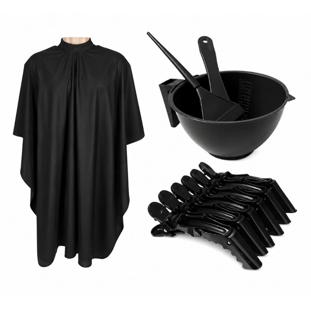 Kit Completo Para Cabeleireira Com Capa De Salão Cumbuca Presilha