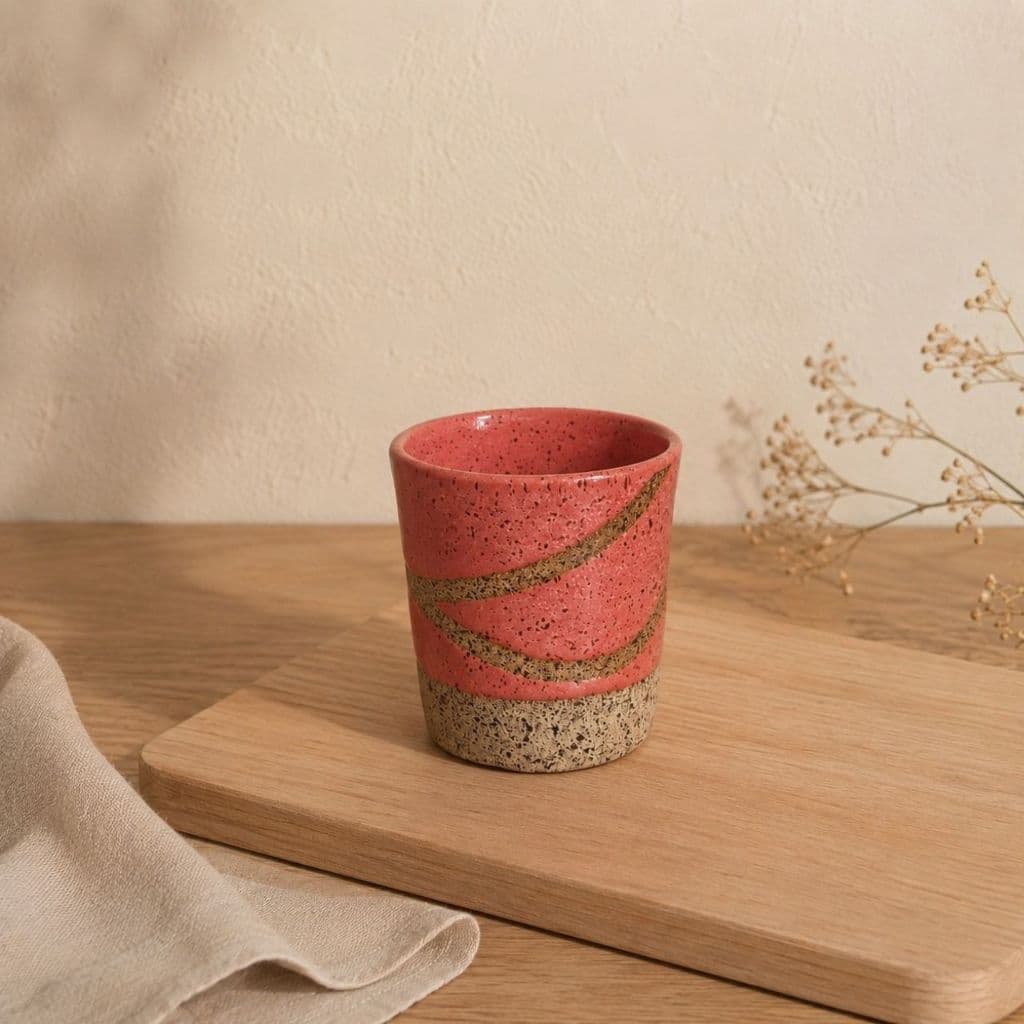 Copo para café em cerâmica artesanal