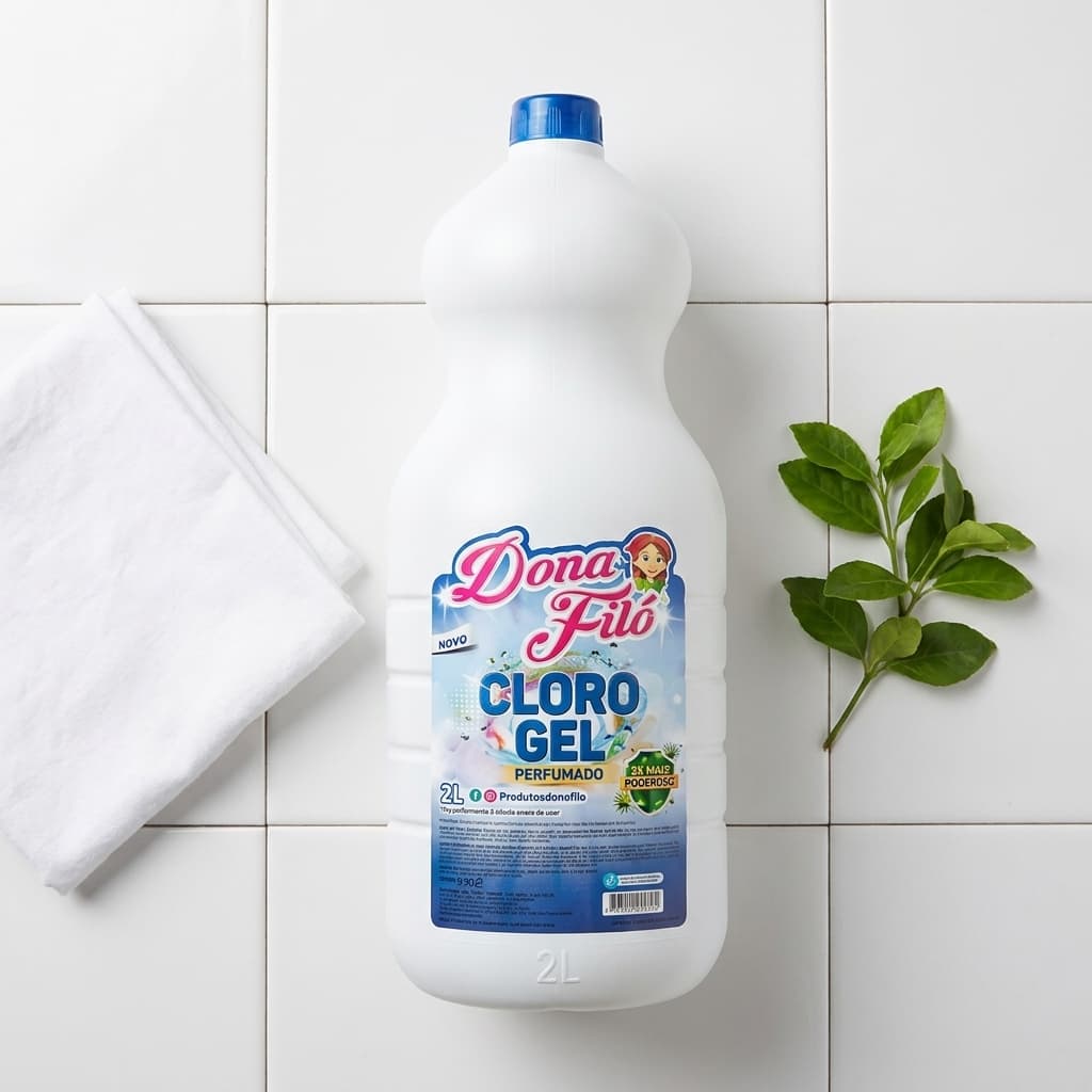Cloro Gel Dona Filó 2L Limpeza  Perfumado  Desinfecção  Potente