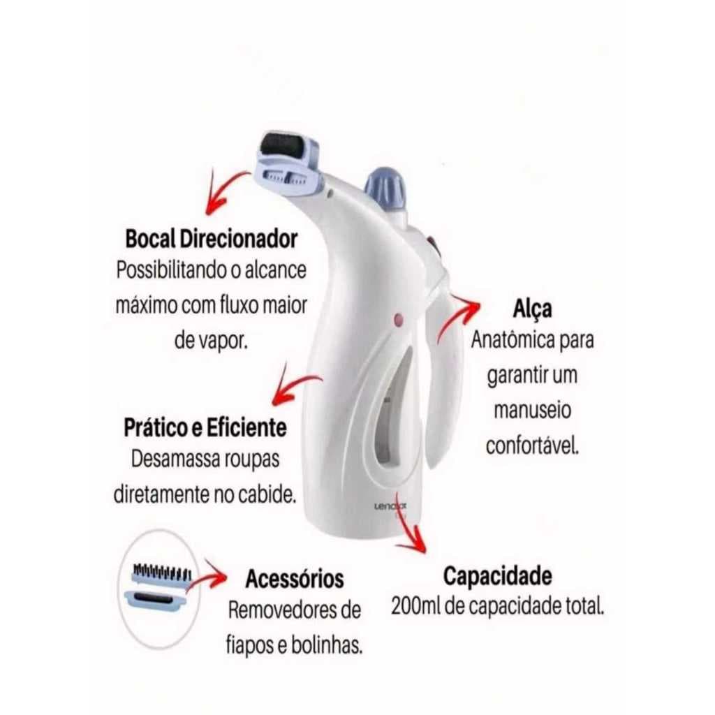 Passadeira 110v Vaporizador A Vapor De Roupas Tira Amasso Portátil 800w