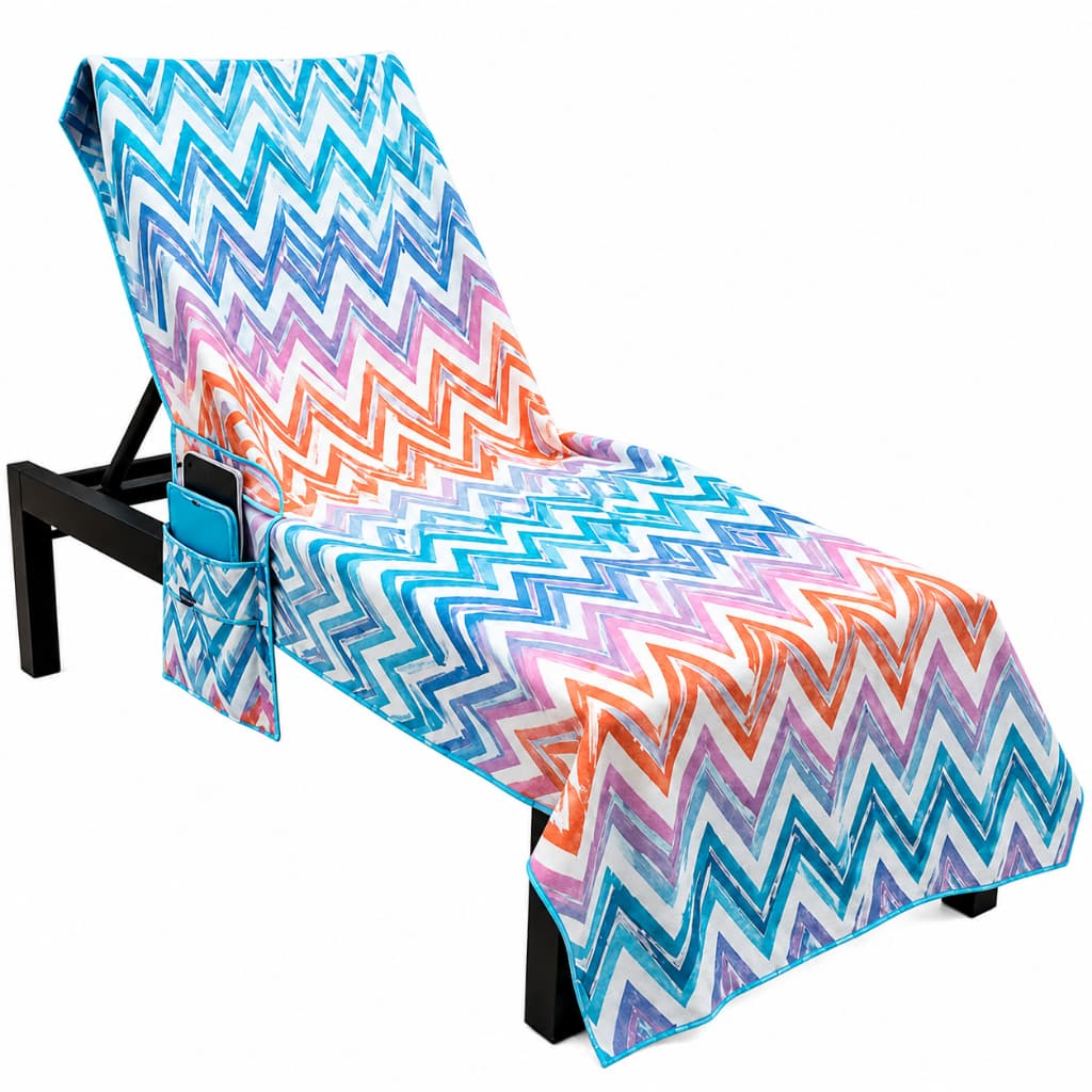 Capa para Espreguiçadeira Piscina, Cadeira de Sol, Toalha para Espreguiçadeira, Capa Impermeável para Praia 75x215cm