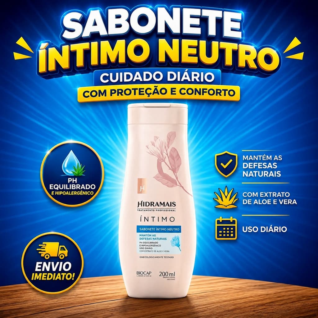 SABONETE INTIMO NEUTRO HIDRAMAIS 200 ML