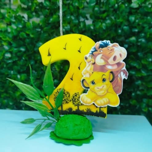 Vela personalizada Rei Leão, em biscuit vela Rei leão