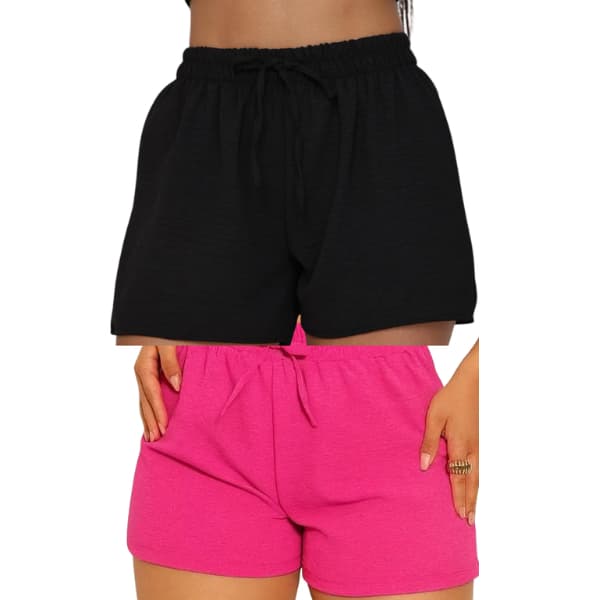 Kit 2 Shorts Feminino Duna Premium Cintura Alta Confortável Leve Verão Moda Tendência Envio Rápido