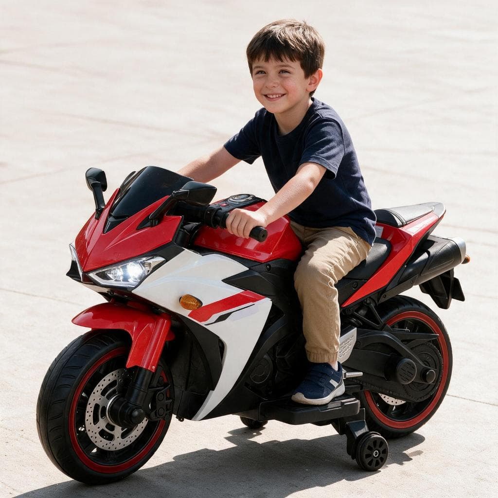 Mini Moto Eletrica Infantil 12V Grande Motorizada Motinha a Bateria para Criança 2 a 5 anos Motoca para menino ou menina