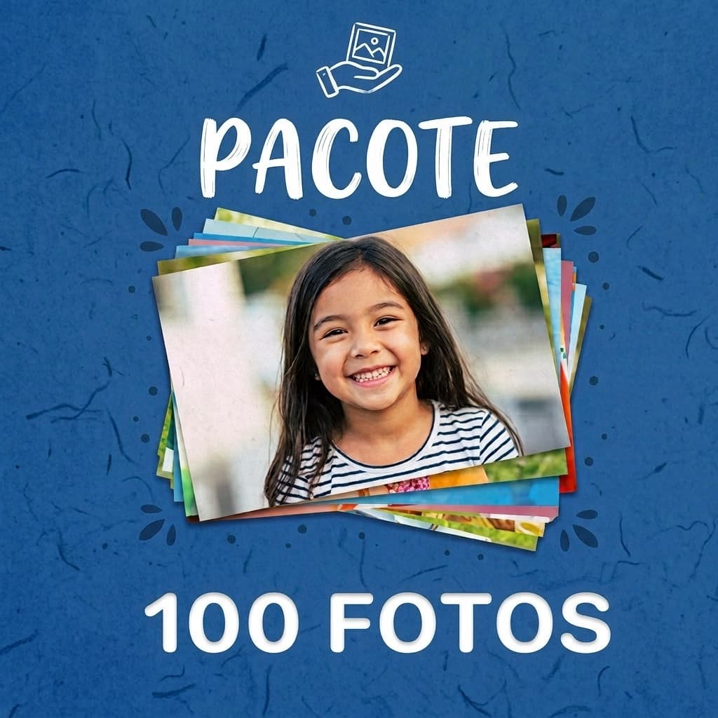 Eternize Momentos: Pacote com 100 Revelações de Fotos 10x15 Qualidade Profissional