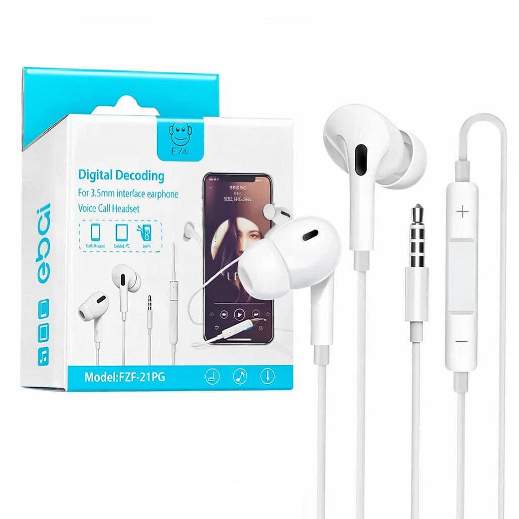 Earphone Celular Universal Com Fio Microfone Estéreo e Multimidia Compatível Notebook/Tablet