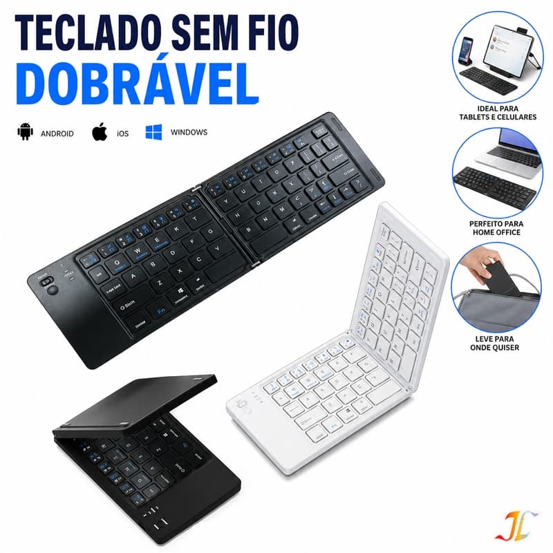 Teclado e rato Sem Fio Bluetooth Universal Dobrável Portátil Teclado confortável para digitar 313 J