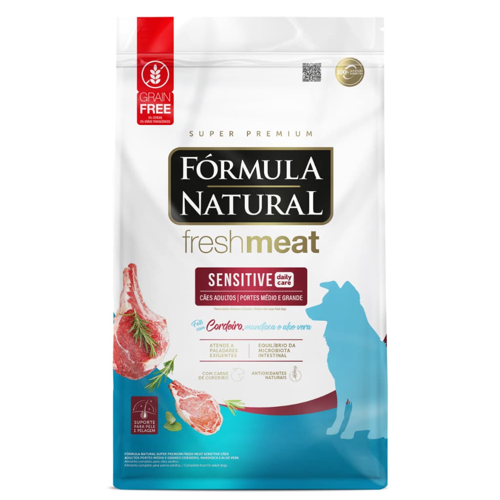Ração  Fórmula Natural Sensitive Cães Porte Médio e Grande 12kg