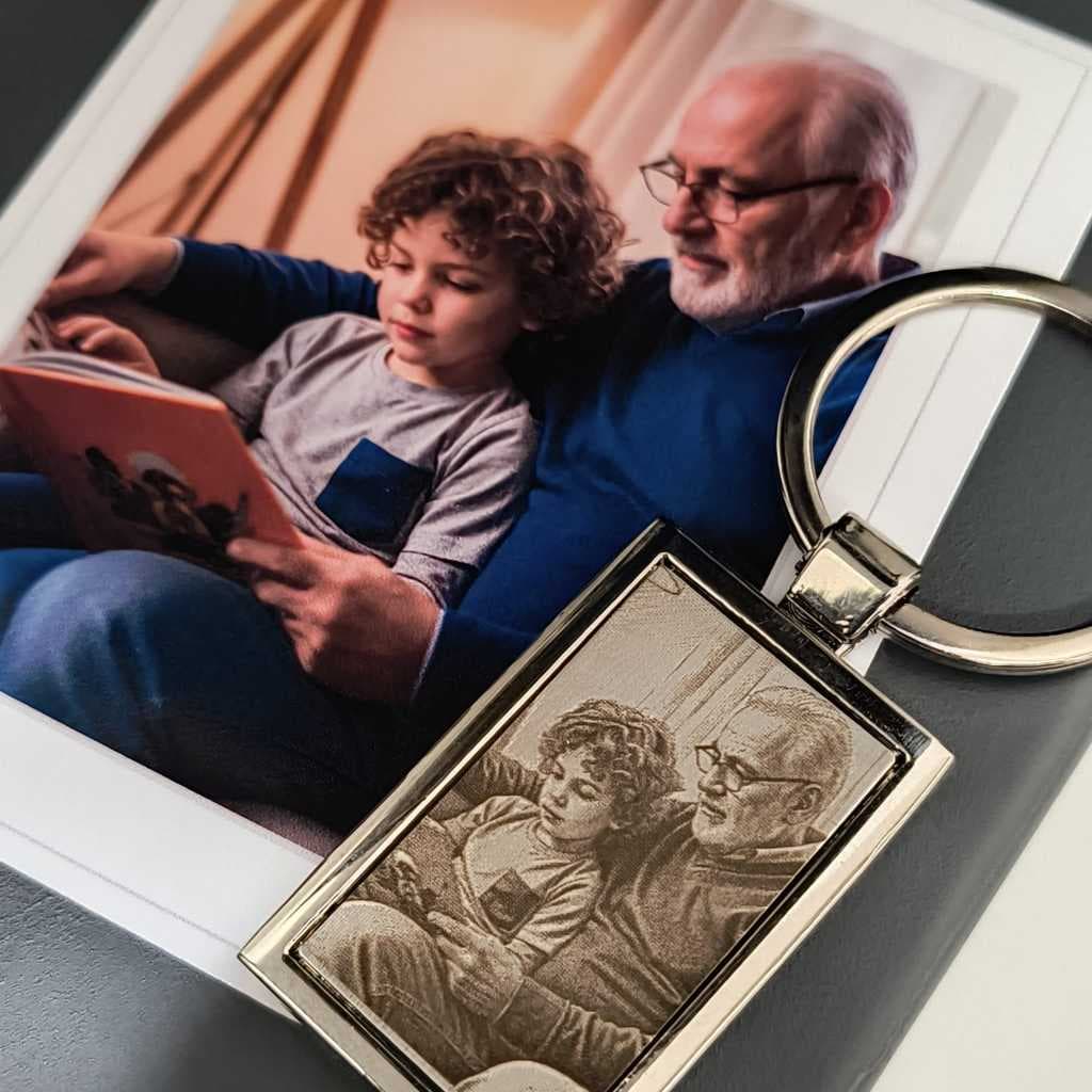 Chaveiro Personalizado - foto gravada a laser - presente para o vovô - para surpreender quem você ama - lembrança.