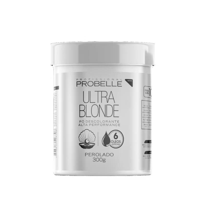 Pó Descolorante Probelle Ultra Blonde 300g Profissional Alta Performance com 6 Óleos Especiais