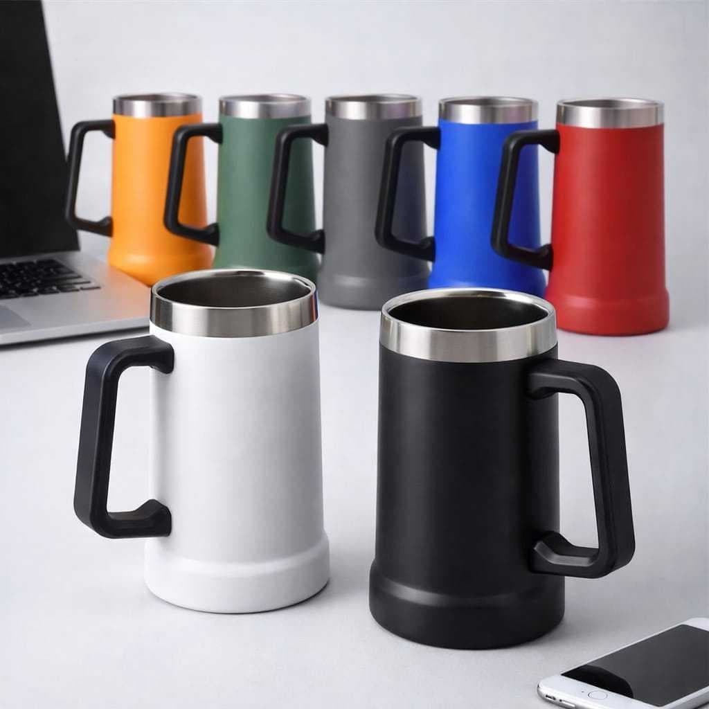 Super Copo Caneca Térmico 710 ml Com Alça - Para Bebidas Cerveja Chopp
