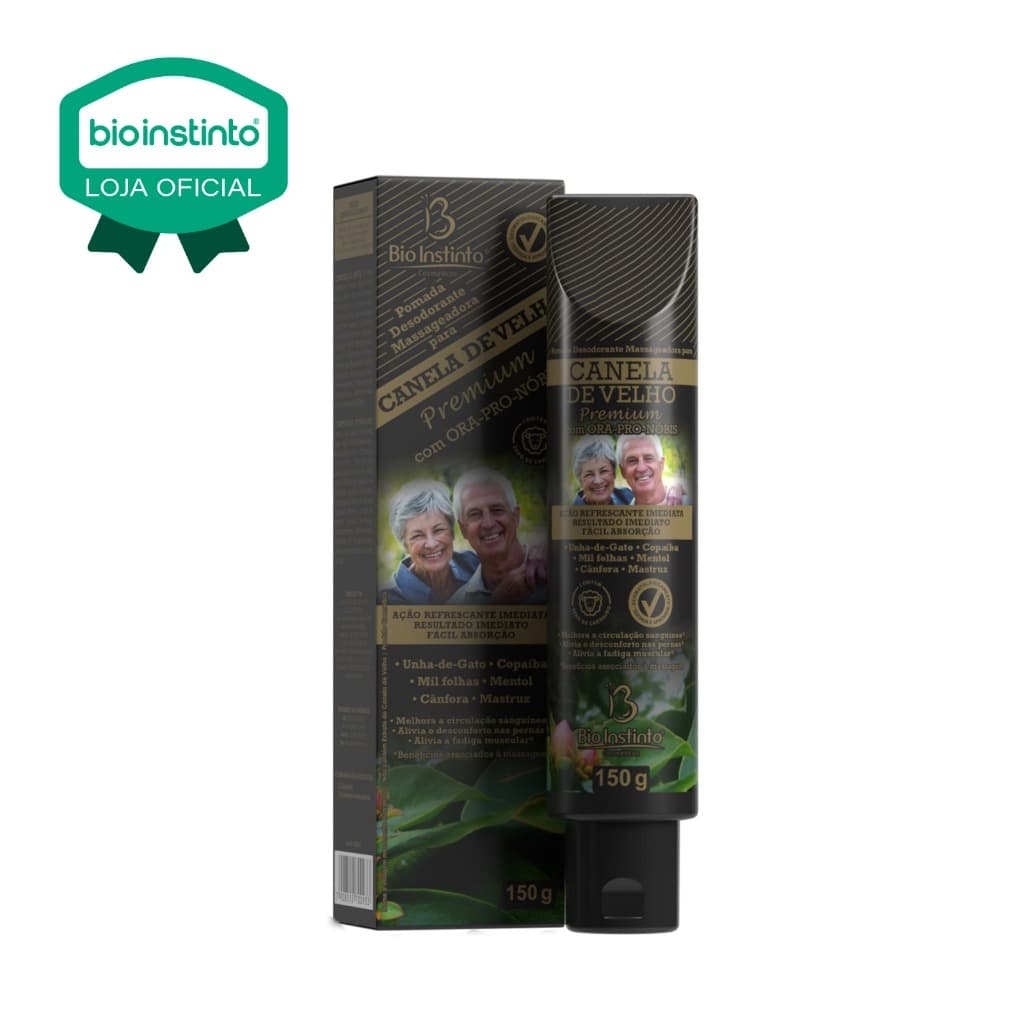 36 UN CANELA DE VELHO PREMIUM 150g Creme Corporal Massageador