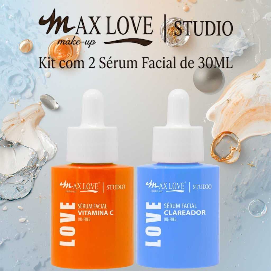 Kit 2 Sérum 30ml - Vitamina C, Clareador - Max Love