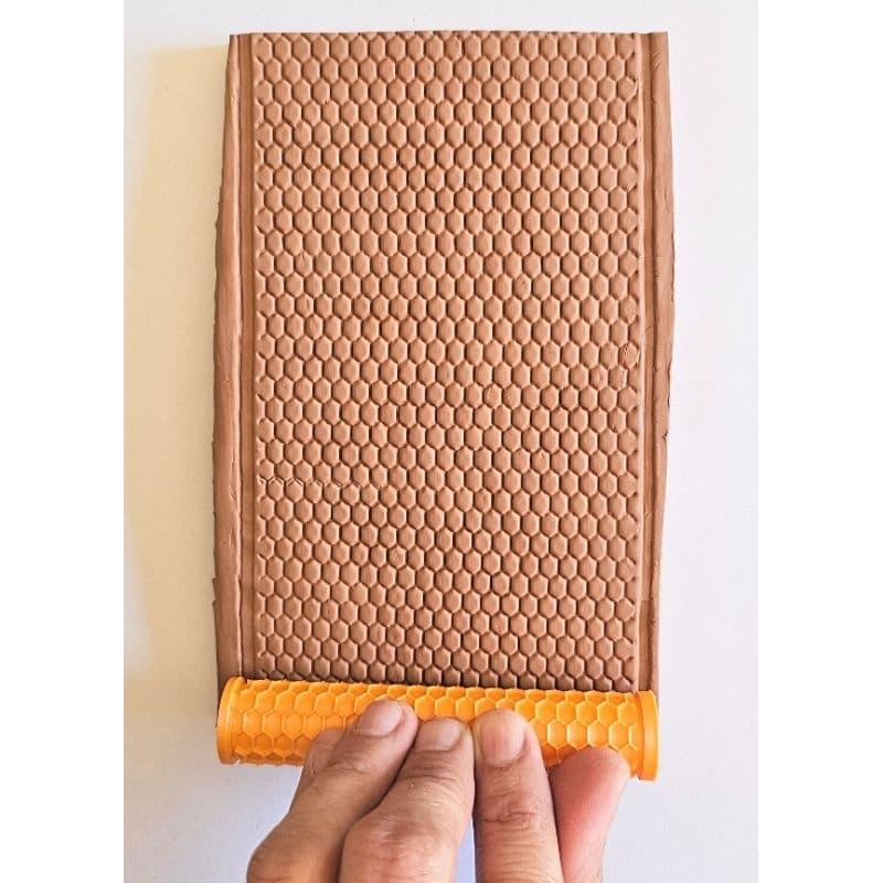 Rolo Textura Para Cerâmica Argila Biscuit Massas Escultura Modelagem
