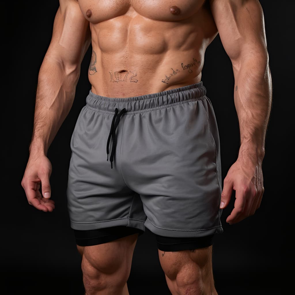 Short Calção Bermuda Dry 2 Em 1 Masculina Academia Corrida Treino Com Compreensão