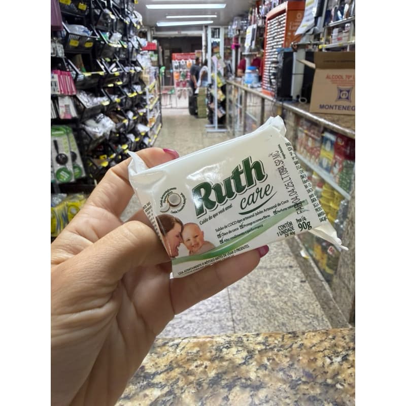 Sabão de coco Ruth Care 90g/ 3 ou 5 unid