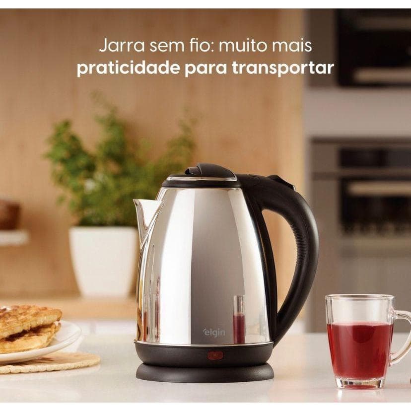 Chaleira Elétrica Aço Inox C/ Base Removível 1,8l 1500W