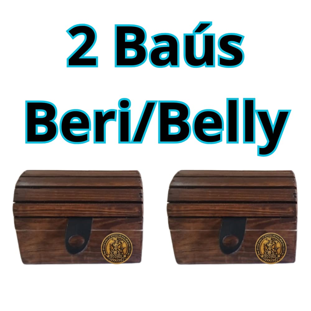 Bau Belly, Beri ou Berry - baú de madeira maciça One piece ENVIO IMEDIATO baus_e_cestas_da_geo