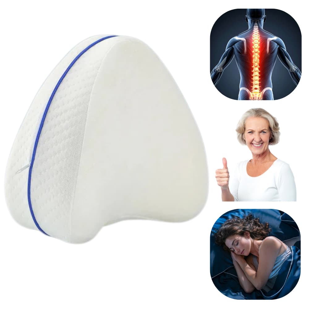 Travesseiro Ergonômico Almofada para Alinhamento de Coluna e Joelhos  Suporte Ergonômico para Pernas e Pé