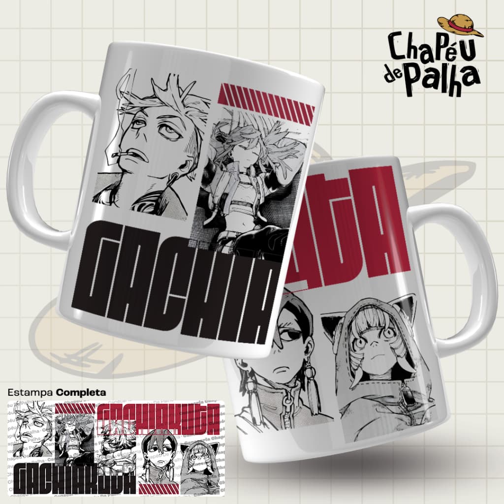 Caneca Gachiakuta Porcelana 325ml – Anime/Mangá – Presente Otaku