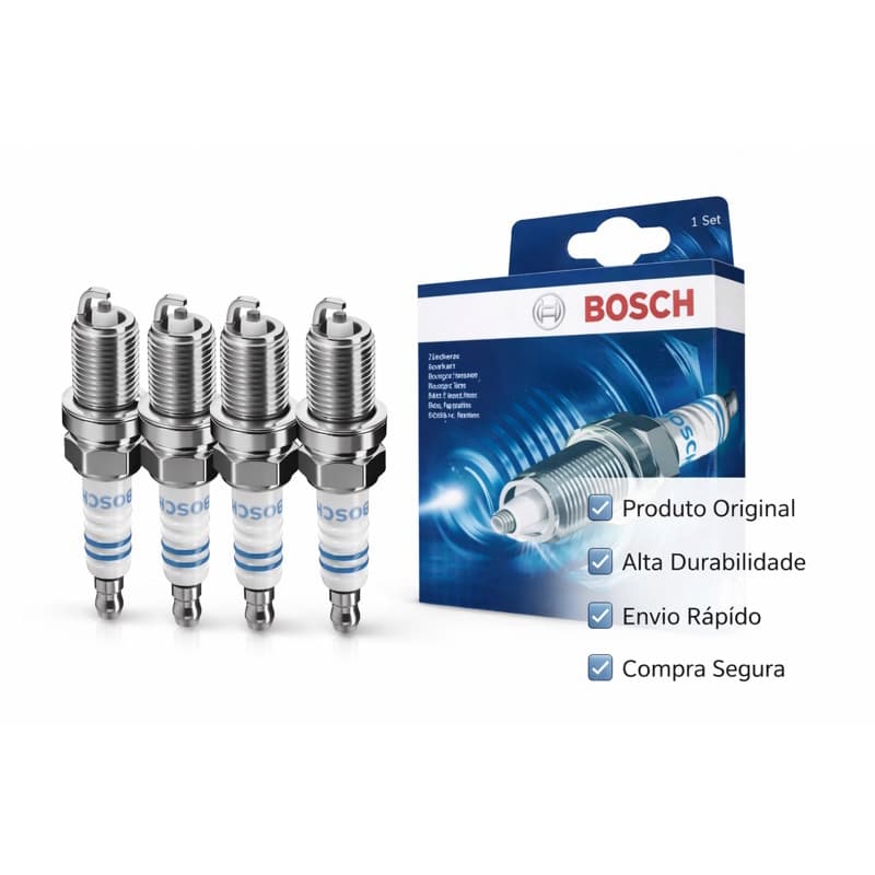 Jogo De Velas Bosch Fox Gol G4 G5 G6 Voyage 1.0 1.6 8v Flex Sp30