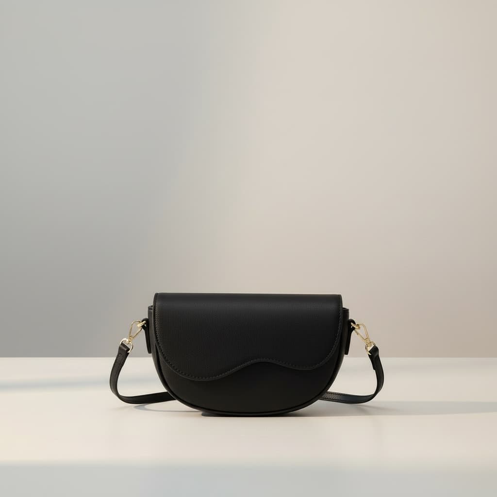 Bolsa Meia Lua Estilosa Lançamento de Ombro
