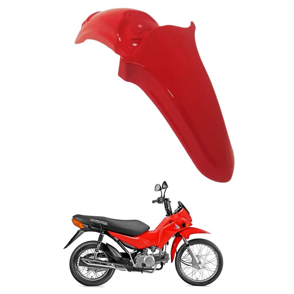 Paralama dianteiro Pop 100/110 vermelho Sportive