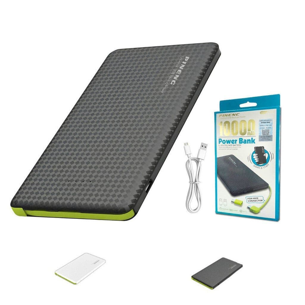 Carregador Portátil Pineng Power Bank 10.000mah com adaptador iPhone,V8 tecno shop