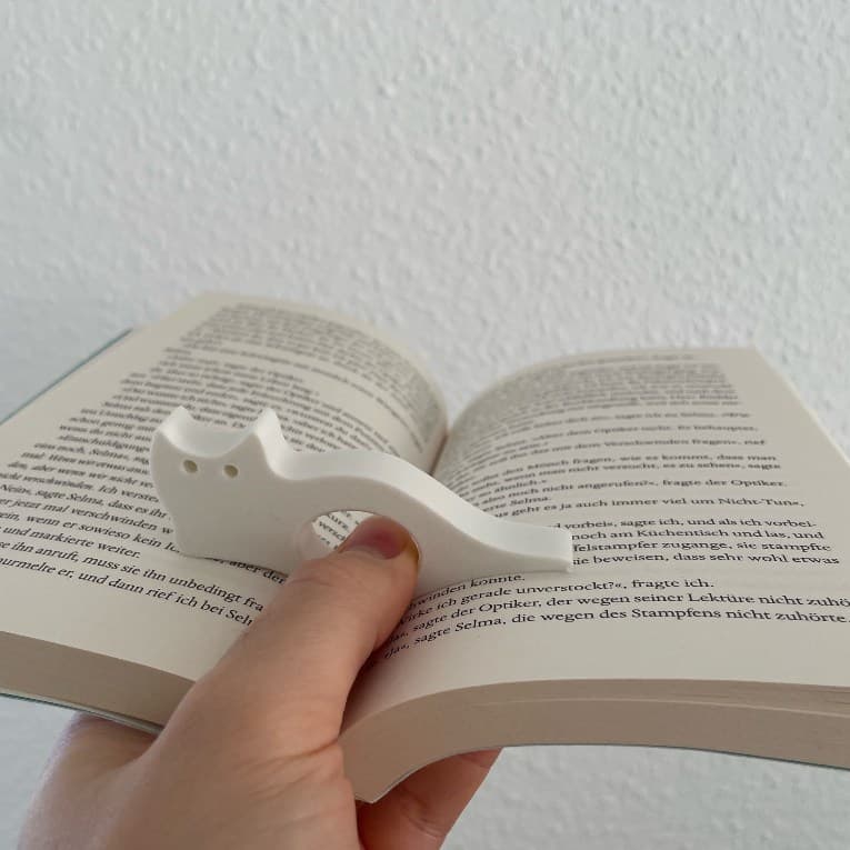 Anel Suporte para Segurar Livro Marcador de Página Gato