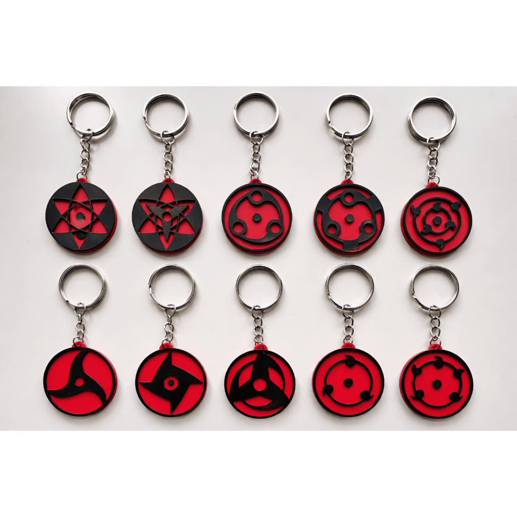 Chaveiro Sharingan Anime – Pingente Olho Ninja Colecionável
