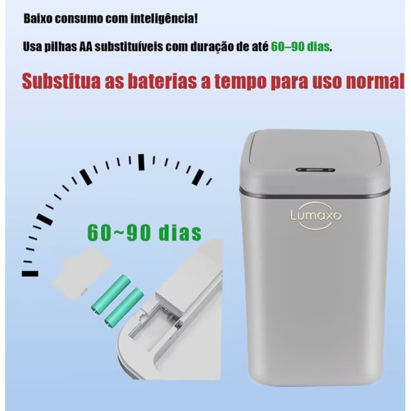 Lixeira inteligente automática com sensor de proximidade