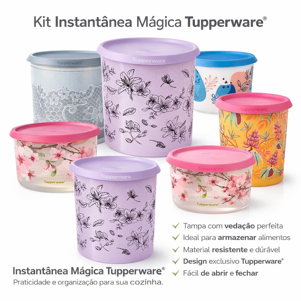 Linha instantânea Mágica TUPPERWARE® Valores Individuais