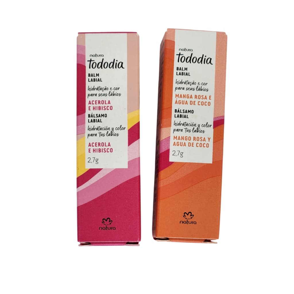 Balm Labial Manga Rosa e Acerola e Hibisco -  2,7g - Natura Original