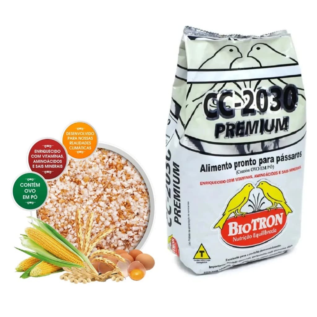 Farinhada Para Pássaros Cc 2030 Premium 1kg Vitamina