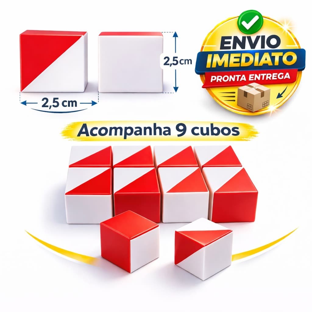 Teste Cubos Kohs Raciocínio Lógico WISC, WAIS, WASI Teste de QI Pedagógico com 9 peças