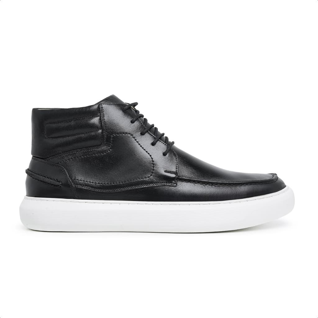 Ankle Boot Casual Masculina em Couro Muito Corforto e Estilo