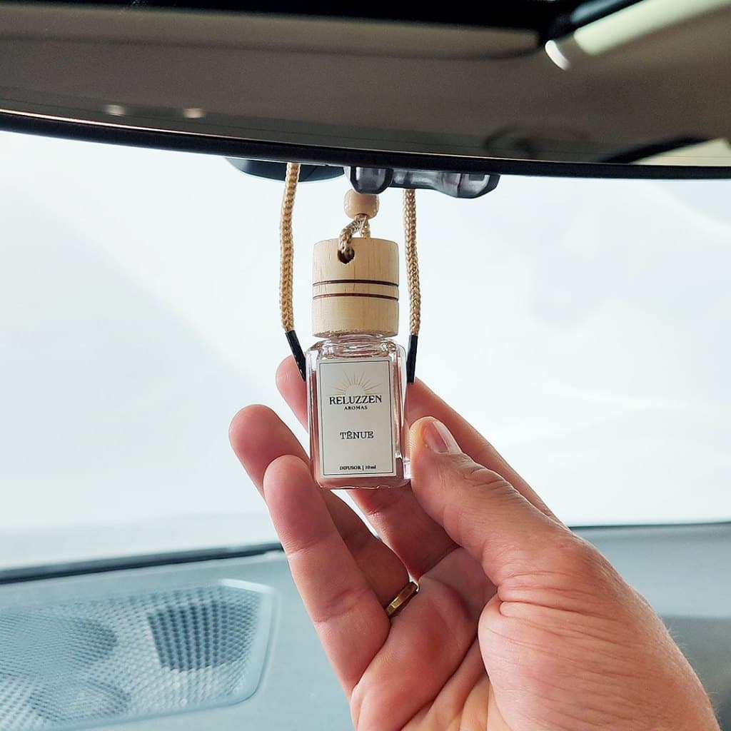 Kit Cheirinho para Carro Tênue Aromatizador Automotivo Difusor com Refil Retrovisor