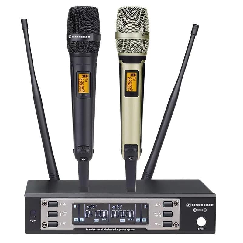 Microfone Duplo Sennheiser Ew135 G4 Profissional Sem Fio Uhf Glxd4 Qlxd4 Slxd4