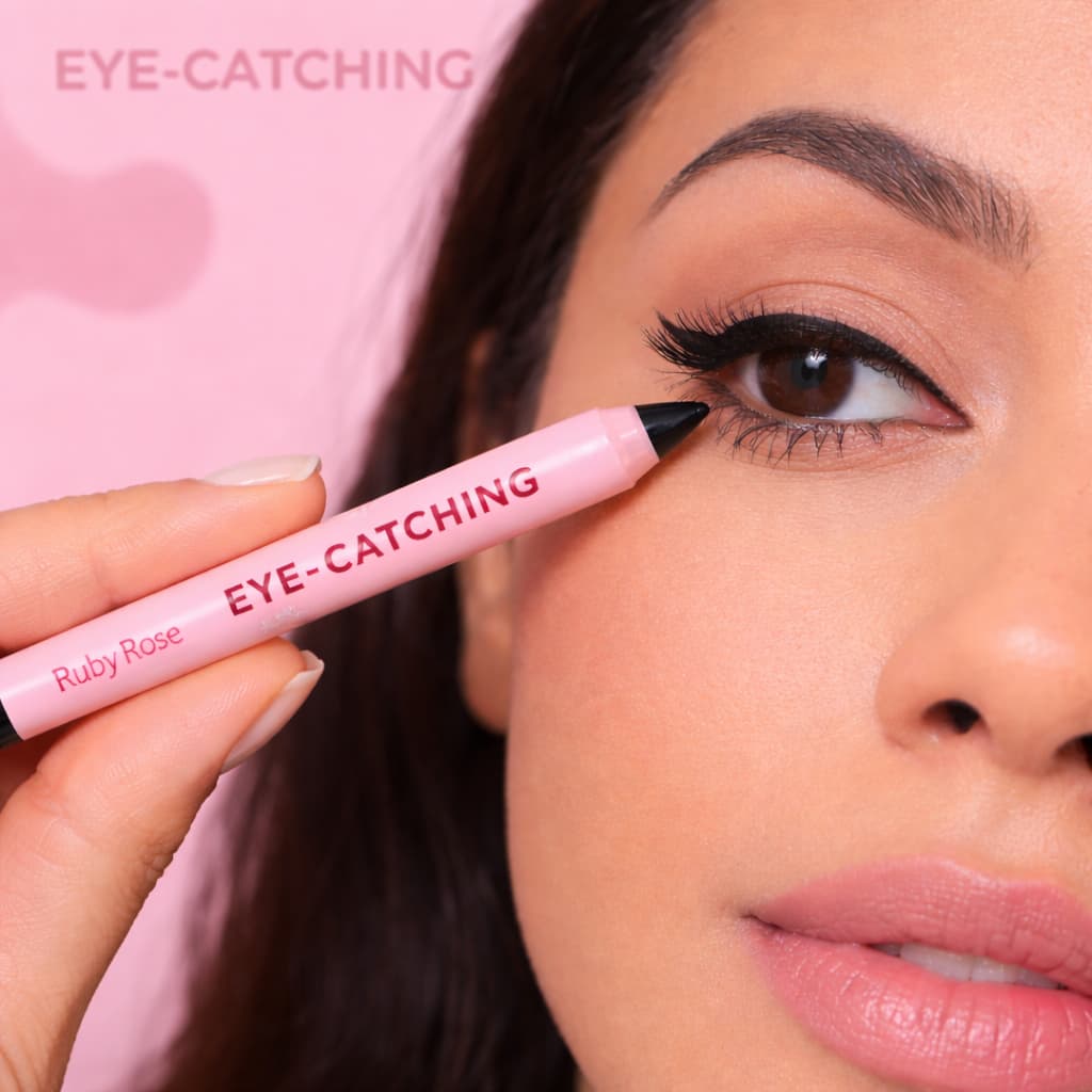 Lápis de Olhos Eye Catching Alta Pigmentação Traço Preciso Olhar Intenso
