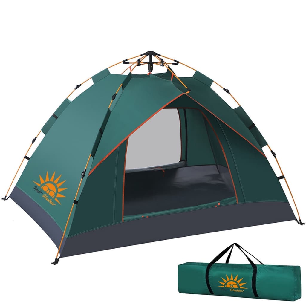 Barraca Camping 3/4 Pessoas Automática Impermeável PU1500mm, 210x200x135cm, Ideal para Acampamento e Trilhas, Fácil Mont