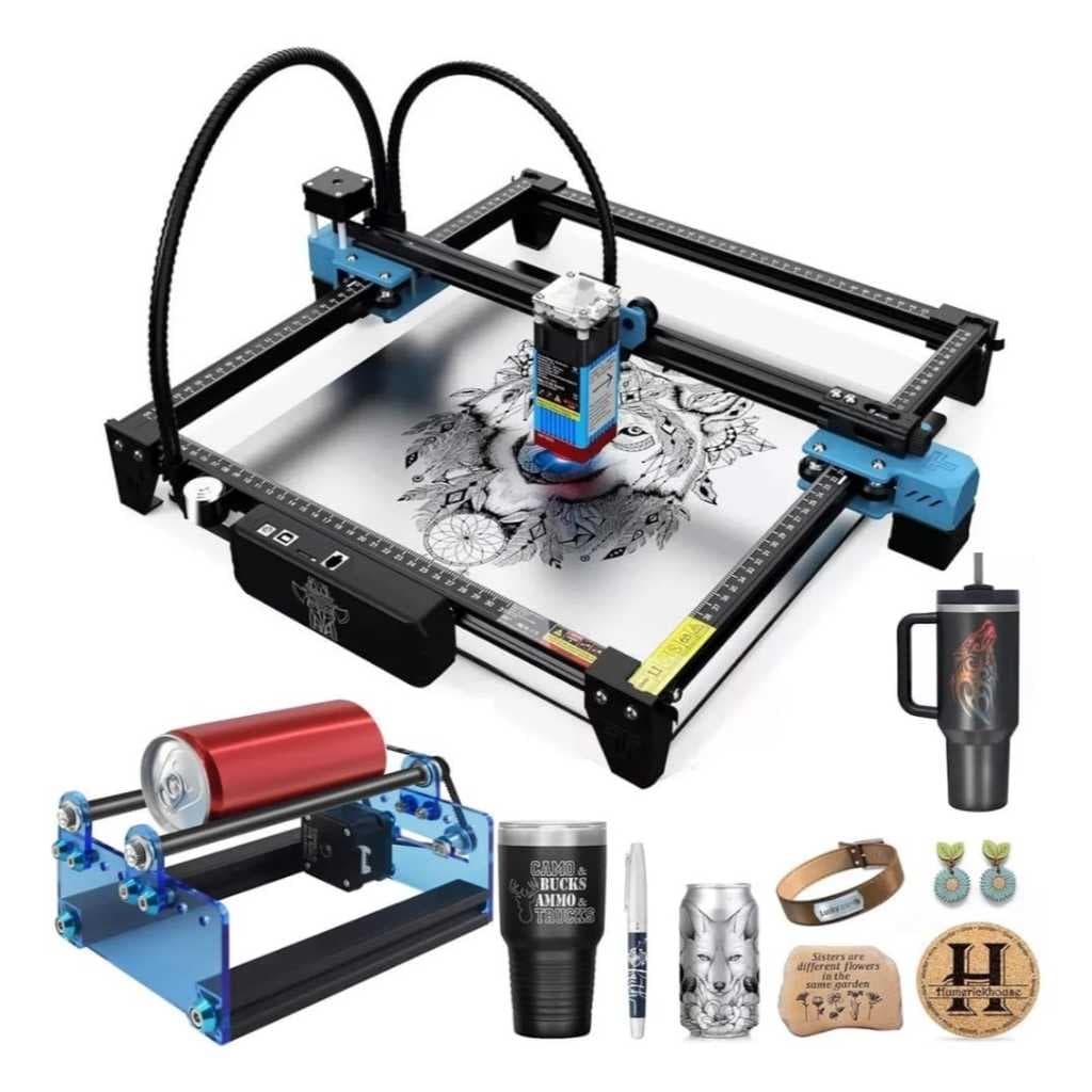 Impressora Gravadora Corte Laser 5.5w Cnc 40w 30x30cm +rolo Rotativo Two Trees 127/220v 127/220V