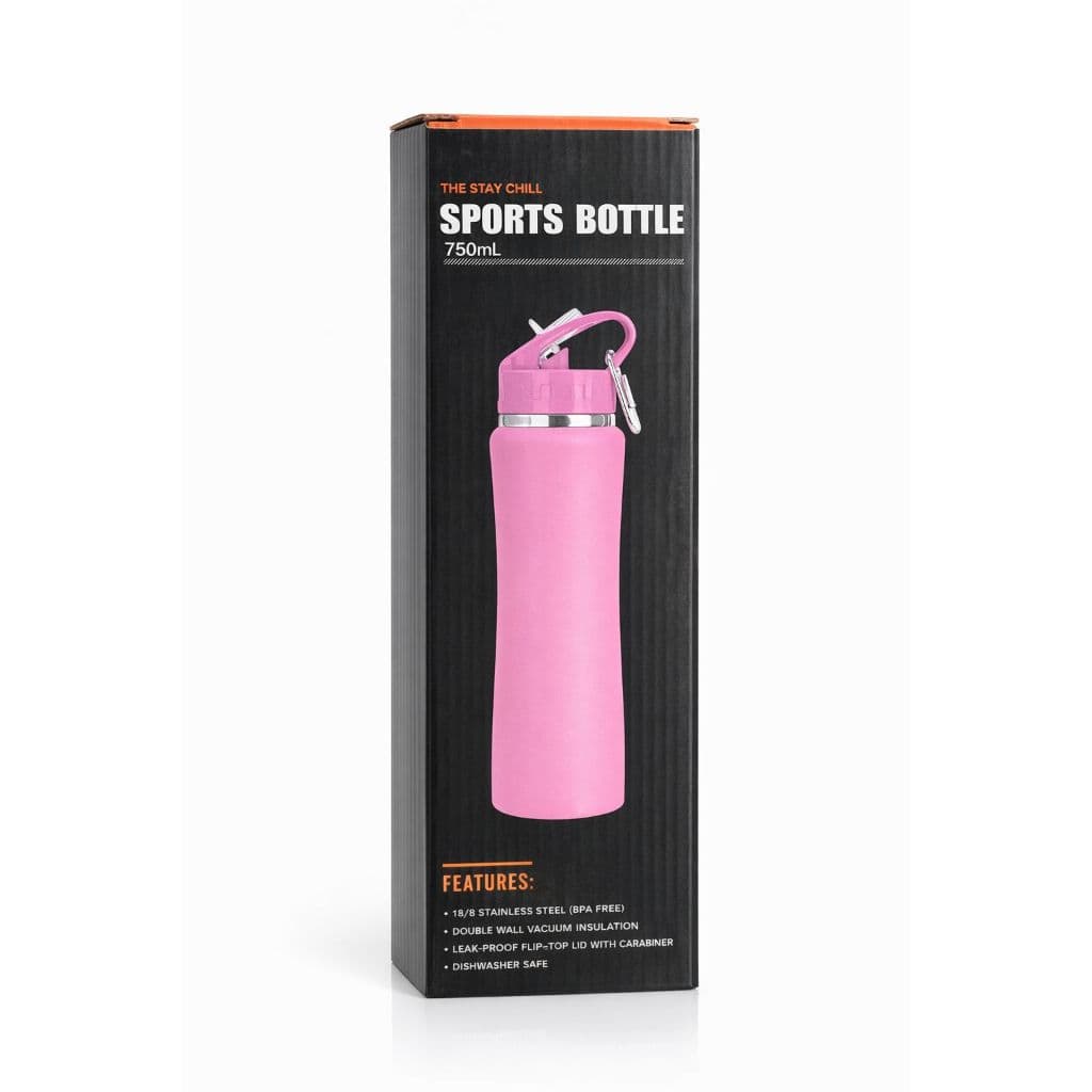 Garrafa Térmica Água Inox 750mL Sports Bottle academia cardio esporte